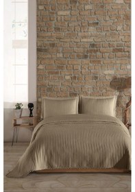 Resim Elart Florita Yatak Örtüsü Seti Tek Kişilik 180x240 Cm Bej Bej 
