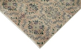 Resim 186x280 cm Kareli Kilim Bej Kareli Yün El Dokuma Modern Geometrik Etnik Eskitme Desenli Boho Oturma Odası Salon Yolluk Koridor Mutfak Halısı 