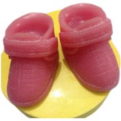 Resim Partivitrini Bebek Ayakkabısı Şeklinde Silikon Pasta ve Seker Hamuru Kalibi 7x4,5x4 cm 