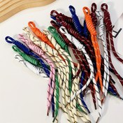 Resim 5 Adet Kendin Yap DIY Asma Malzemeleri Seti Renkli Trendy Moda Naylon İp Çanta Asma Cep Telefonu Zinciri Örgülü Tarzı Bağımlı Aksesuarlar 