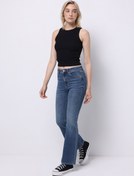 Resim Regular Fit Kadın İndigo Jean Pantolon Colin's