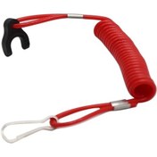 Resim Pazly Tohatsu Deniz Motoru İçin Uzatılabilir Abs Emniyet Kordonu - Kırmızı, Dayanıklı Alüminyum Ve Abs, Sarmal Tasarım, Oem 353068210 