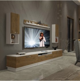 Resim Decoraktiv Trendstyle 270da Mdf Tv Ünitesi Tv Sehpası - Beyaz - Pera 