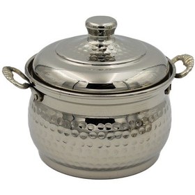 Resim Turna Bakır Mini Güveç Tencere 2 No 13 Cm El Dövme Nikel Turna81 