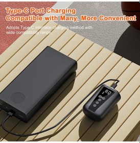 Resim Geeksen Elektrikli Top Pompası Lcd Ekranlı, Taşınabilir Şişirme Cihazı - Basketbol, Futbol, Voleybol Topları İçin İğne Dahil 