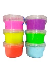 Resim Maison Vyona Slime Oyun Jeli Yuvarlak Kutu Slime Eğitici Oyun Seti 6'lı Set 170 Gr 