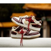 Resim Nike Dunk Low Luxe Sneaker Ayakkabı-hv5991-171 Bordo 