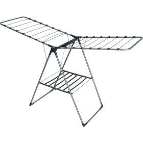 Resim UltraNova Kalın Telli Metal Çamaşır Kurutmalık Gri, Dayanıklı ve Hafif Tasarım 