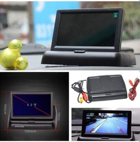 Resim Katlanır 4,3" Lcd Ekran Ve Geri Vites Park Kamerası 