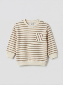 Resim LC Waikiki GÜLİS GİYİM'DEN Ekru Erkek Bebek Sweatshirt ve Jean Pantolon 