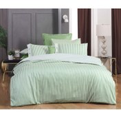 Resim Sarev Tommy Saten Tek Kişilik 160x220 Yeşil Nevresim Takımı 