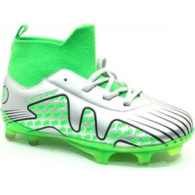 Resim Cool Pele Çoraplı Çocuk Krampon Ayakkabısı Gümüş 