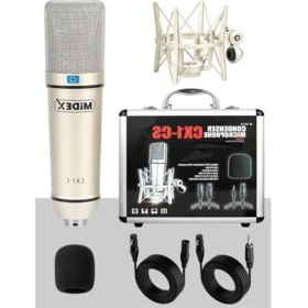 Resim Aesco Midex Cx1 Mixer Set Condenser Mikrofon Ses Kartlı Mikser + Stand + Filtre 