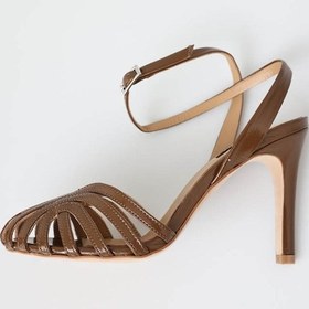 Resim Karamel Kafes Topuklu Sandalet 25125 Karamel 