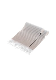 Resim Pamuklu Peştamal Alagra Bej 2'li Set Turuncu 