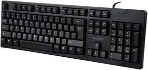 Resim Philips SPK6214 Siyah USB Q Multimedia Klavye 