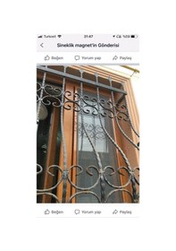 Resim Sabit Klips Geçme Sineklik. Montaj Kolay. 