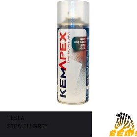 Resim KEMAPEX Tesla Stealth Grey (Koyu Gri) Rötüş Sprey Boya 400Ml 