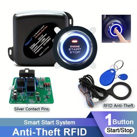 Resim Araç Alarmı Başlat Durdur Butonu Motor RFID Anahtarsız Giriş Sistemi Push Button Uzaktan Kumanda Otomatik Marş Stop, Araç Güvenlik Sistemi,Uzaktan Başlatma Kontrolü,Modern Araba Aksesuarı,Kompakt Tasarım,Hassas Mühendislik,Yüksek kaliteli düğme,Motor Başlatma Anahtarı,Teknoloji Meraklısı Sürücüler,Araç Sahipleri 