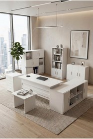 Resim Yurudesign Vario Abcdefg2 Ofis Masa Makam Takımı 3 Renk 