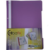 Resim Bafix Telli Dosya Plastik XL Mor A4 