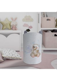 Resim Mekta Home Bebek Ve Çocuk Odası Balon Çıkaran Ayıcık Desenli Oyuncak Sepeti Renkli Çok Renkli 