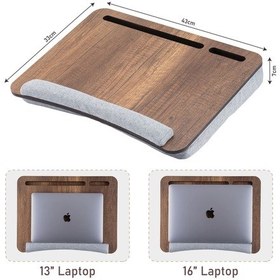 Resim Vigo Wood - Minderli Laptop Sehpası 13" Ve 15.6" 