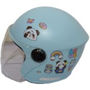 Resim Çocuk Sonbahar ve Kış Evrensel Kaskı - Açık Mavi 