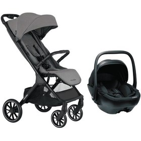 Resim Easywalker Jackey Xl Bebek Arabası Marble Grey - Guardix Anne Kucağı Antrasit 