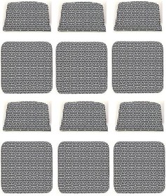 Resim Knsz minder seti 6 lı zng&mğr&uslu talen kumaş tel bar sandalyesi oturma ve sırt minderi set 