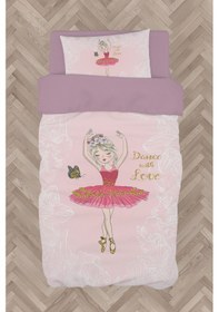 Resim Mekta Home Bebek Ve Çocuk Odası Kelebekli Balerin Kız Desenli Nevresim Takımı 