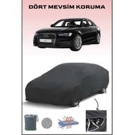Resim Breen Siyah Audi A6 ile Uyumlu Oto Branda, Araba Brandası, Su ve Güneş Geçirmez Araba Çadırı 