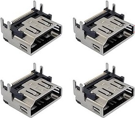 Resim 4Pcs HDMI Port Socket Connector Compatible for PS 5 Socket Jack Interface Connector Replacement for PS5 Console 