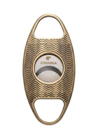 Resim Cohiba Bronz Desenli Metal Puro Makası Kesici - Trp7096 