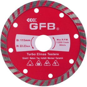 Resim GFB Turbo Elmas BetonTestere 230x2.6 mm GFB2387 