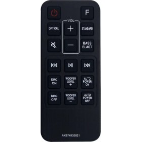 Resim Zhicheng Lg Soundbar Sj2 / Sj2.aeusllk / Sj2.deusllk / SPJ2B-W / PJ2BW Için Uzaktan Kumanda AKB74935621 (Yurt Dışından) 