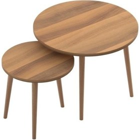 Resim Faymend Roma 2'li Orta Sehpa Koyu Ceviz Koyu Ceviz 