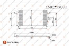 Resim EUROREPAR 1682212180 | Psa / Erp Klima Radyatörü Accent II (Lc) 1.5 1.6 00-05 