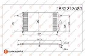 Resim EUROREPAR 1682212180 | Psa / Erp Klima Radyatörü Accent II (Lc) 1.5 1.6 00-05 