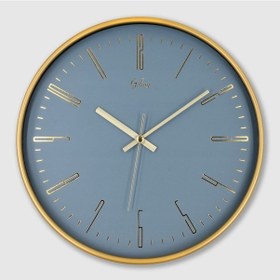 Resim Büro Ev Dekoru İçin Retro Rakam Mavi Zemin Duvar Saati Diğer 