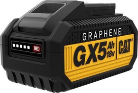 Resim GXB5 18Volt/5.0Ah GRAPHENE Li-Polimer ONE FOR ALL Profesyonel Yedek Akü Cat