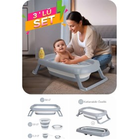 Resim Empressco Wellgro 3 Parça Katlanır Bebek Küveti, Katlanır Küvet - Fiyatı, Yorumları 
