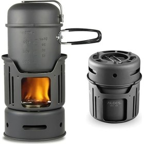 Resim Alocs Alkol Ocaklı Pişirme Seti 1 2 Kişilik Çantalı Set Çok Renkli 