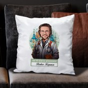 Resim Karikatürlü En İyi Erkek Kimya Mühendisi Yastık 