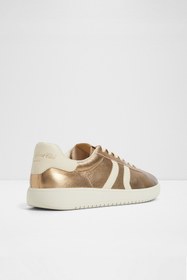 Resim Aldo CHICSNEAKER - Kadın Sarı Hakiki Deri Bağcıklı Sneaker 