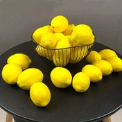 Resim 8 Adet Parlak Sarı Suni Limon, Gerçekçi Sahte Meyve Dekoru, PS (Polistiren) Malzemesinden Yapılmış, Kapaksız, Dış Mekan Patio Ev Dekoru, Otel, Pazar Gösterimleri, Limon Mutfak Dekoru, Birleşme, Noel, Cadılar Bayramı, Paskalya, Şükran Günü, Sevgililer Günü için Mükemmel 