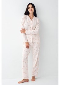 Resim Pierre Cardin Kadın Pembe Gömlek Pijama Pc9064-s-v1 Pembe 