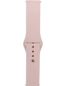 Resim Ekılıf - Samsung Watch 46mm Uyumlu - Kordon Band Serisi 22mm Klasik Kordon Silikon Strap Kayış - Sand Powder 