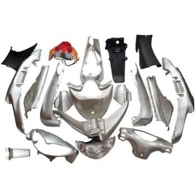 Resim İthal Mondial Ft 110 Cub Kaporta Seti Gri Far Stop Dahil 
