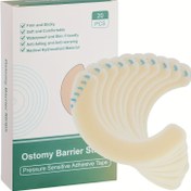 Resim Ostomi Bariyer Şeritleri [20'li Paket], Kolostomi Torbaları için Elastik Bariyer Şeritler, Lateks İçermeyen Açık Bej Bariyer Şeritler, Hidrokolloid Ostomiler Uzatıcılar, Su Geçirmez Yarım Halkalar ile Mühürlenmiş Ostomi Çantası 